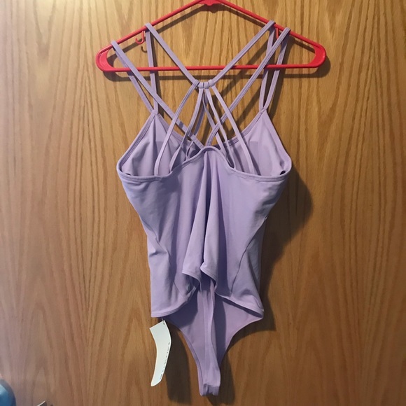 NWT Size M Ladies Purple Fabletics Swimsuit - Picture 5 of 5